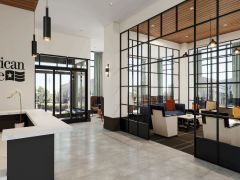 American House Oak Park lobby