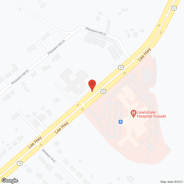 Map of the neighborhood around Pulaski Retirement Community