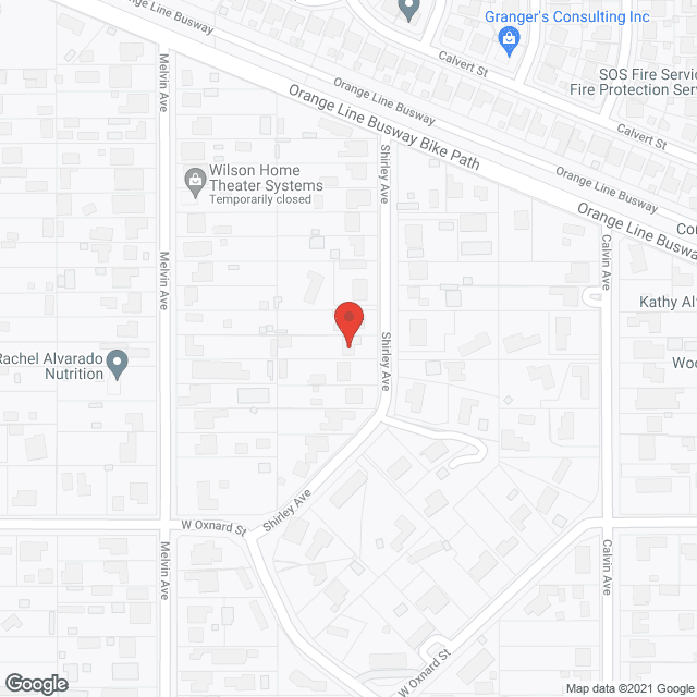Map of the neighborhood around Blue Skies Ranch