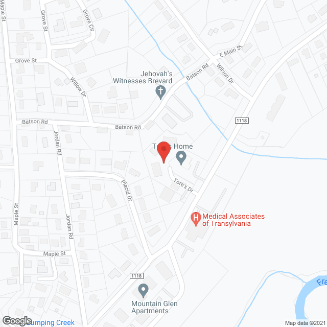 Map of the neighborhood around Tore Assisted Living