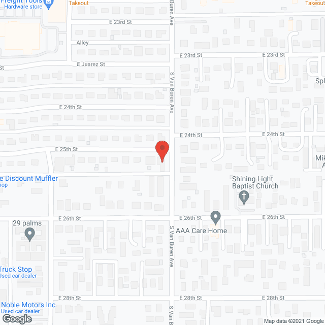 Map of the neighborhood around Sunshine Tucson Ach LLC