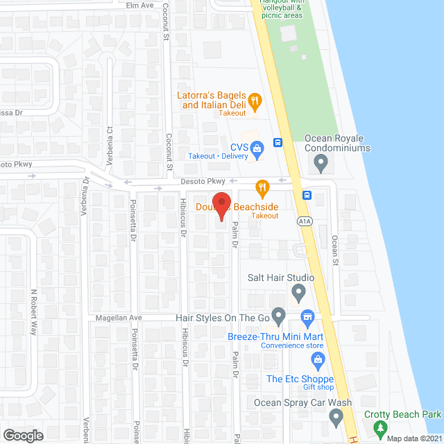 Map of the neighborhood around Seaside Villa Adult Living Facility LLC