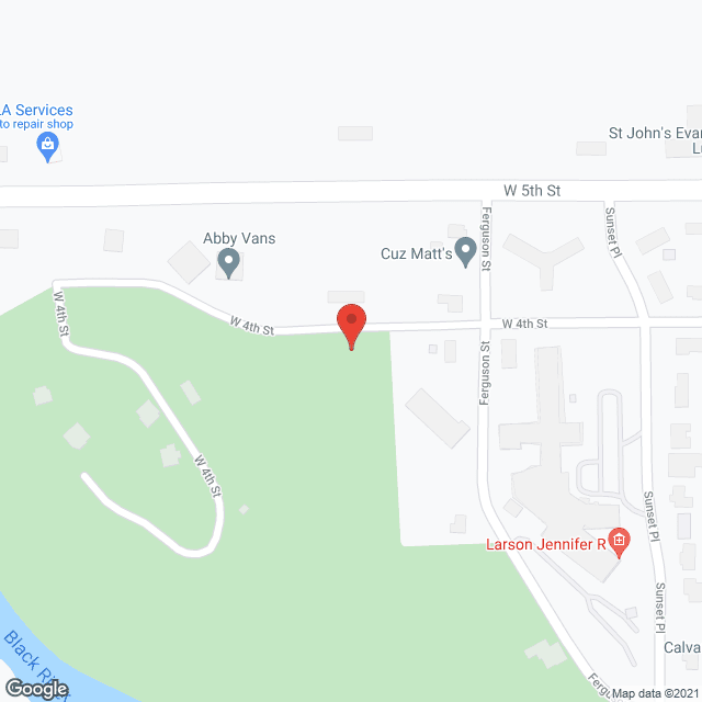 Map of the neighborhood around Riverside Assisted Living