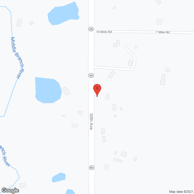 Map of the neighborhood around Pleasant Ridge Manor