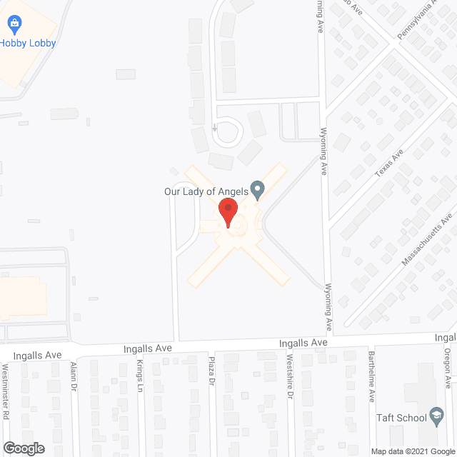 Map of the neighborhood around Our Lady Of Angels Ret Home