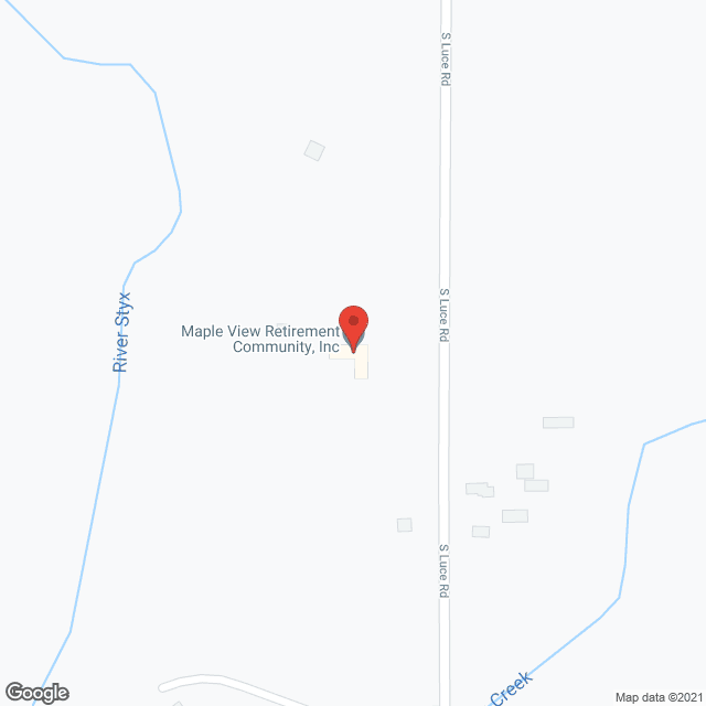 Map of the neighborhood around Maple View Assisted Living Inc