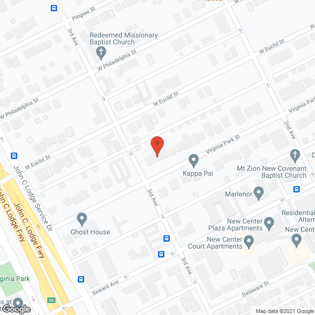 Map of the neighborhood around Hudson Home