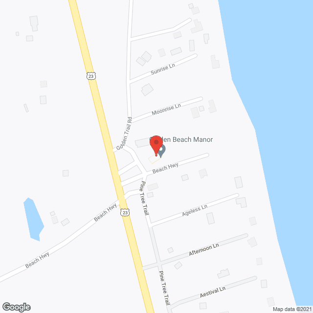 Map of the neighborhood around Golden Beach Manor