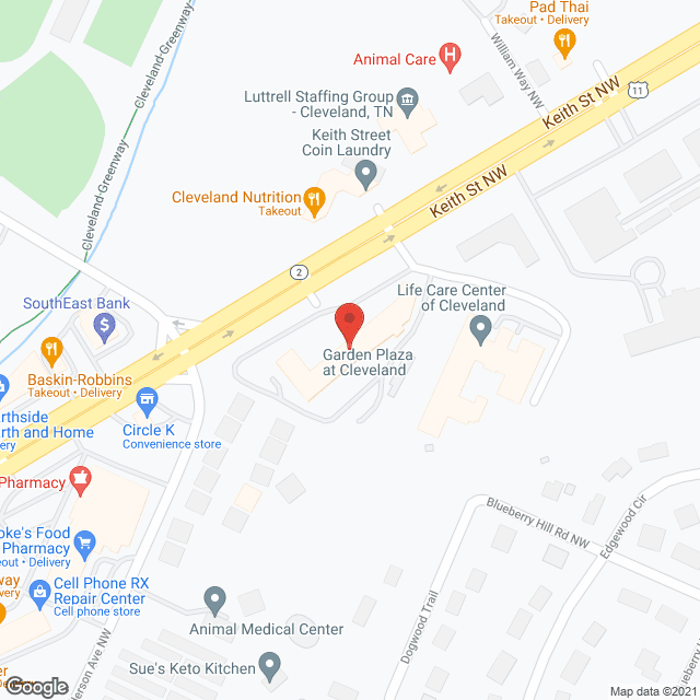 Map of the neighborhood around Garden Plaza Of Cleveland