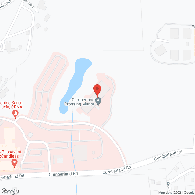 Map of the neighborhood around Cumberland Crossing Manor