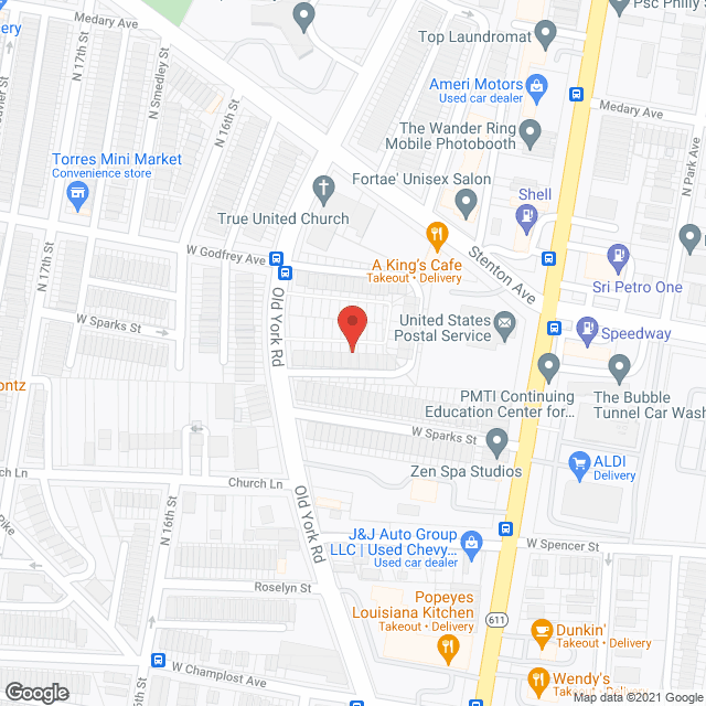 Map of the neighborhood around Christal Care Services