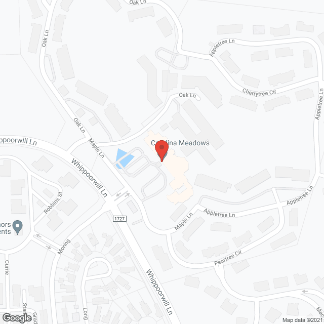 Map of the neighborhood around Carolina Meadows Fairways