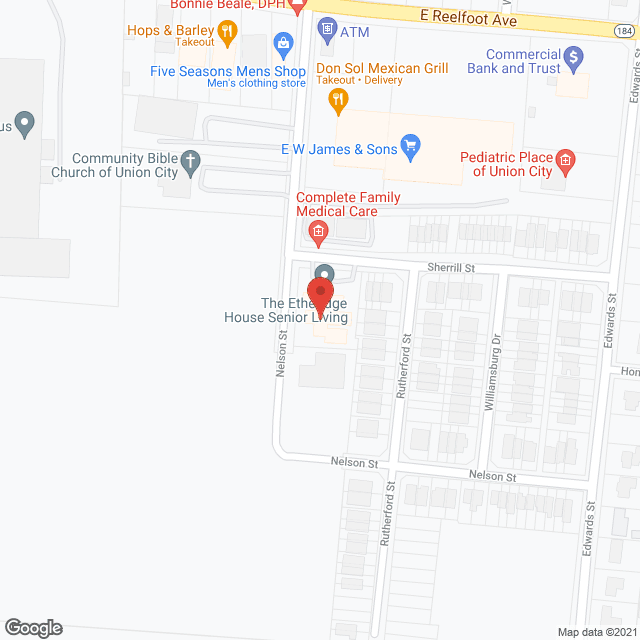 Map of the neighborhood around Arbors At Etheridge House