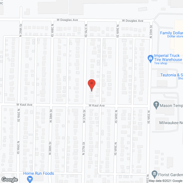 Map of the neighborhood around Survival of Bernice Assisted Living