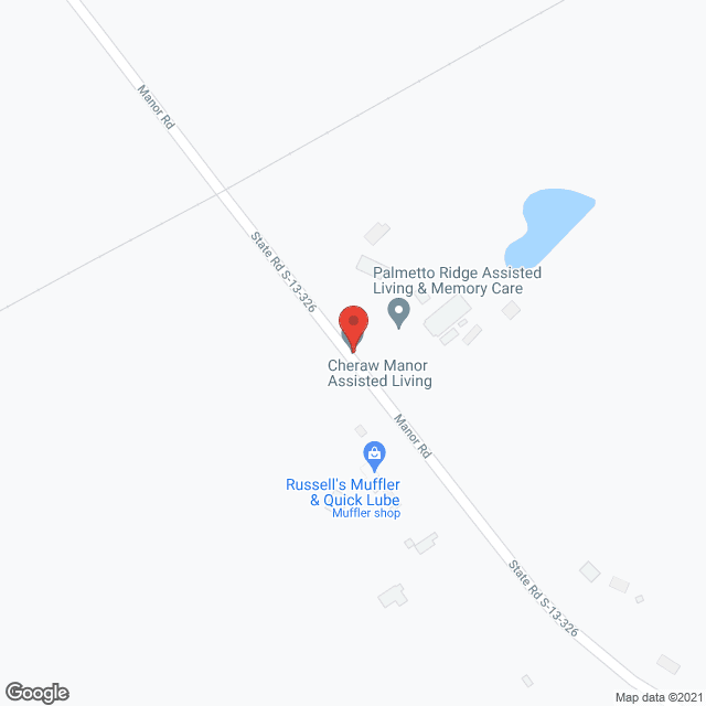 Map of the neighborhood around Palmetto Ridge