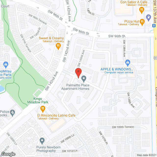 Map of the neighborhood around Angels Home, Inc