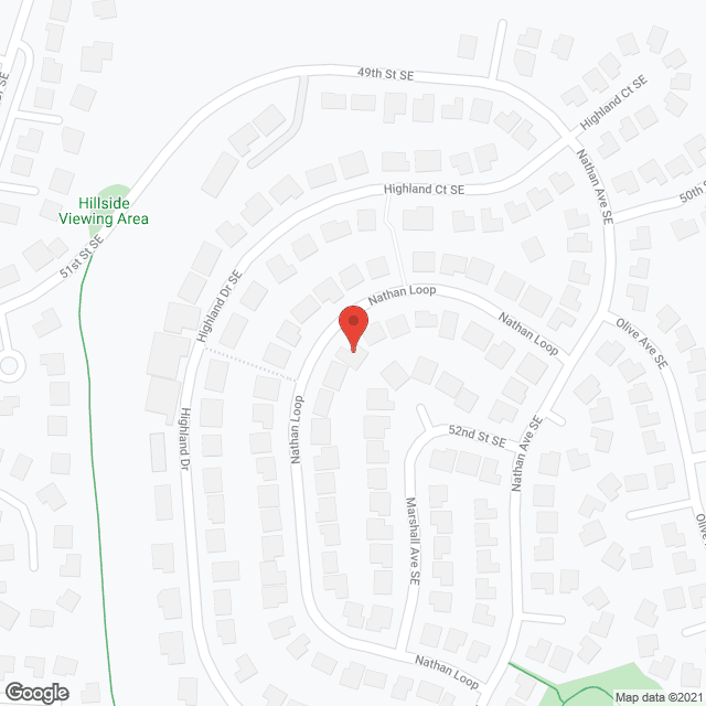 Map of the neighborhood around Earth Angels, Inc