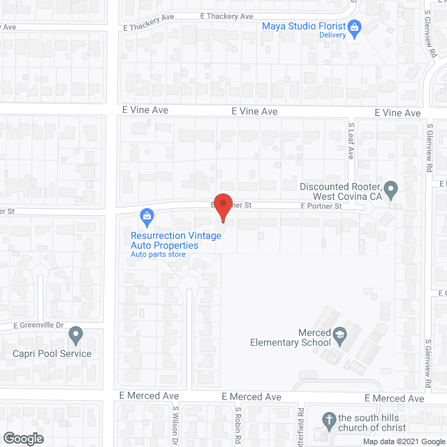 Map of the neighborhood around Inspired Elderly Care Living