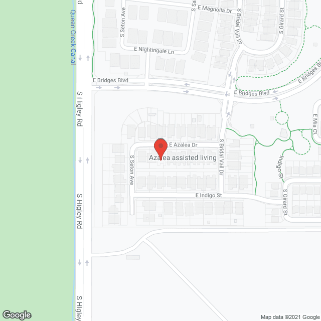 Map of the neighborhood around Azalea Assisted Living