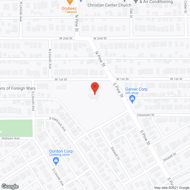 Map of the neighborhood around Cook Legacy Village