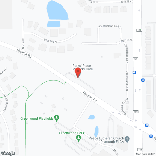 Map of the neighborhood around Parks Place Memory Care