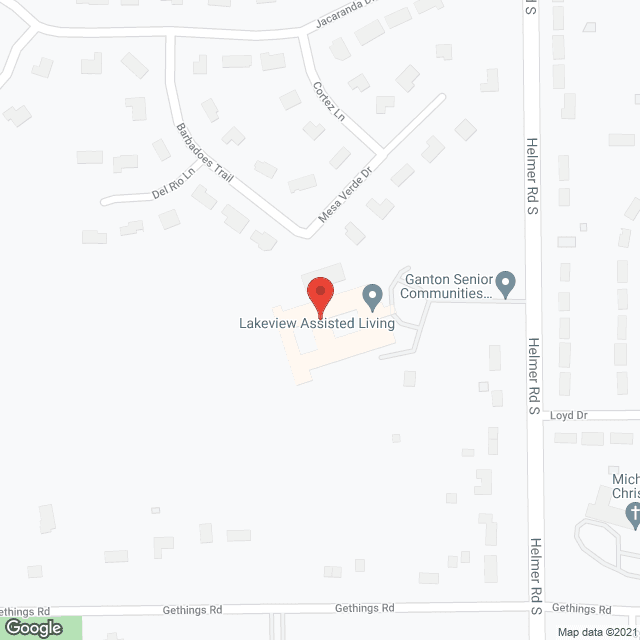 Map of the neighborhood around Lakeview Assisted Living