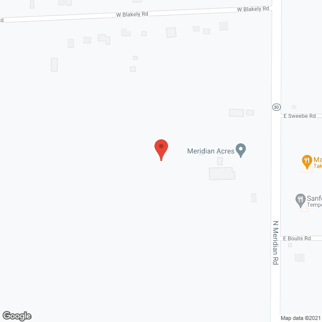 Map of the neighborhood around Meridian Acres