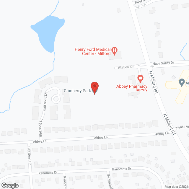 Map of the neighborhood around Cranberry Park - Millford
