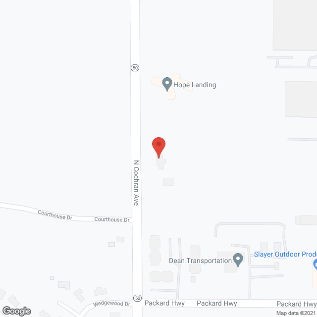 Map of the neighborhood around Hope Landing - Haven