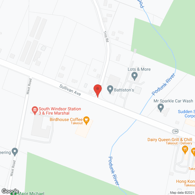 Map of the neighborhood around Evergreen Crossings