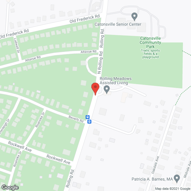 Map of the neighborhood around The Waterfalls Of Catonsville, LLC