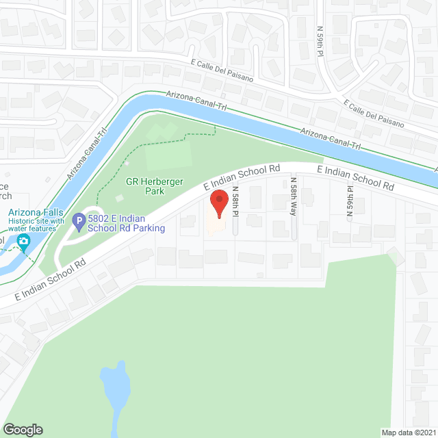 Map of the neighborhood around Chateaux Assisted Living