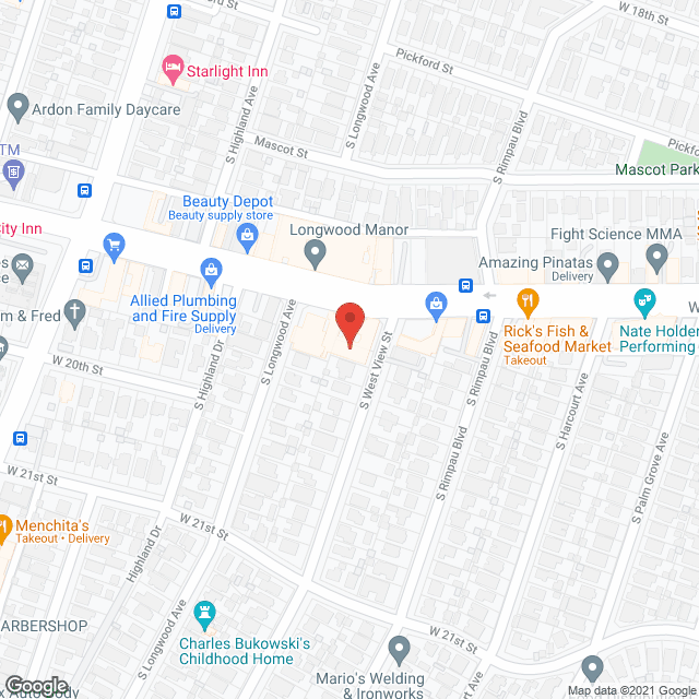 Map of the neighborhood around Westside Manor