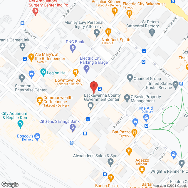 Map of the neighborhood around Germin Apartments
