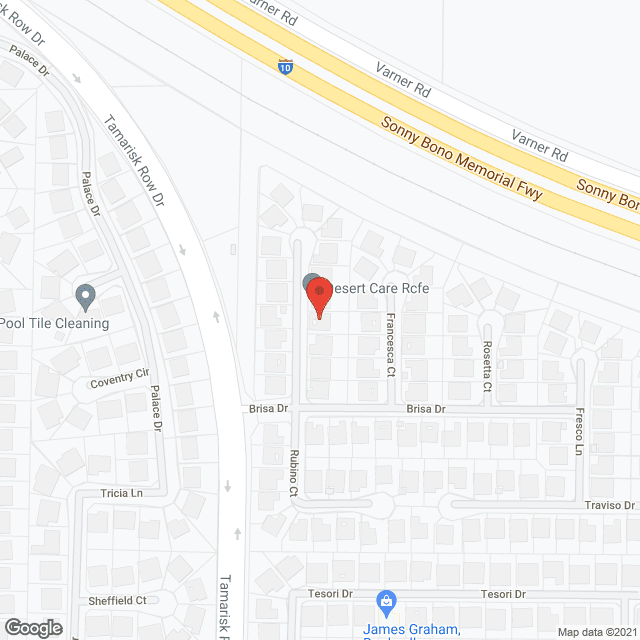 Map of the neighborhood around Desert Care RCFE