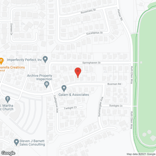 Map of the neighborhood around Busman Residential Care
