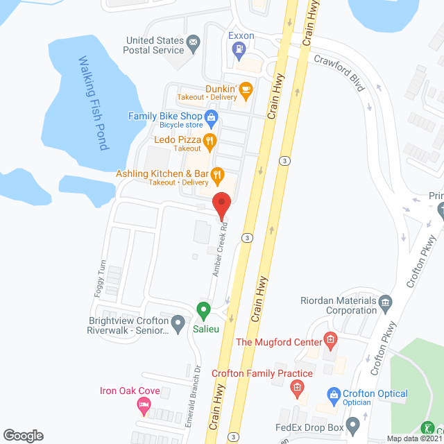 Map of the neighborhood around Brightview Crofton Riverwalk