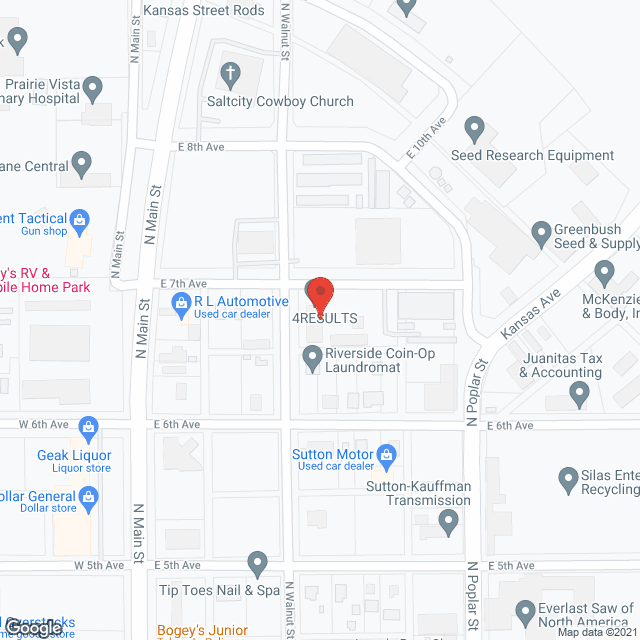 Map of the neighborhood around Riverview Senior Residences