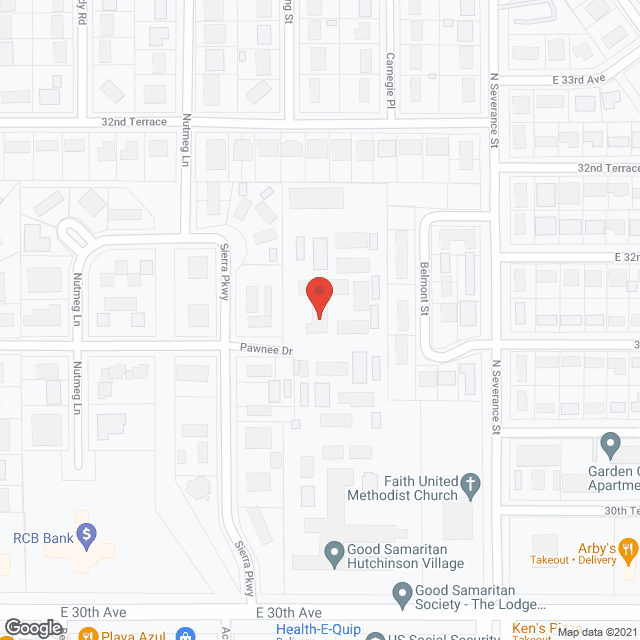 Map of the neighborhood around Good Samaritan Society - The Cottages and Villas
