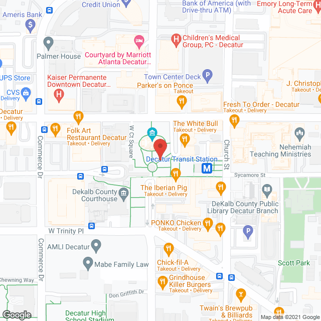 Map of the neighborhood around Saved by the Angels