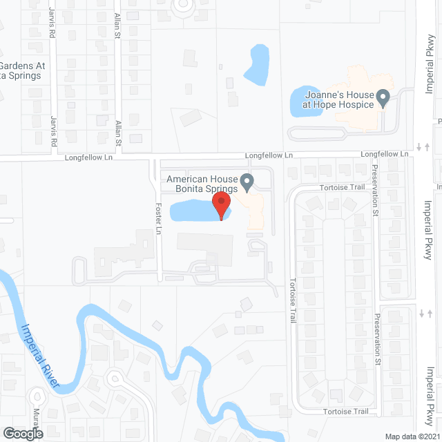 Map of the neighborhood around American House Bonita Springs III