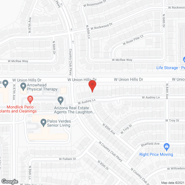 Map of the neighborhood around Absolute Best Care