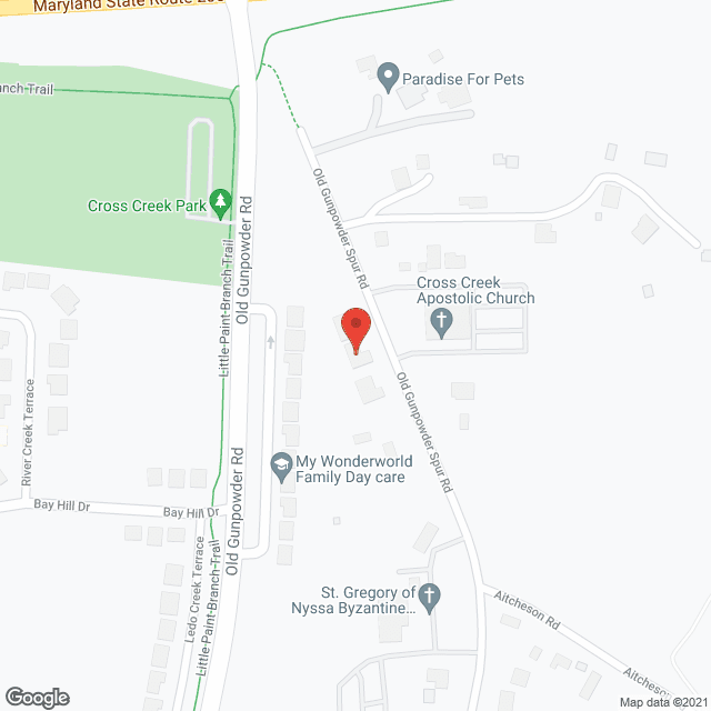 Map of the neighborhood around Harmony Rose