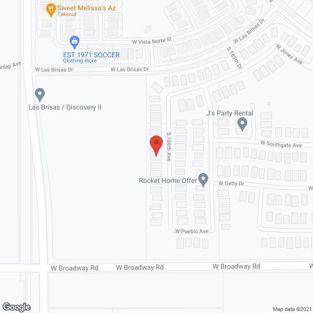 Map of the neighborhood around Spring Valley Senior Care