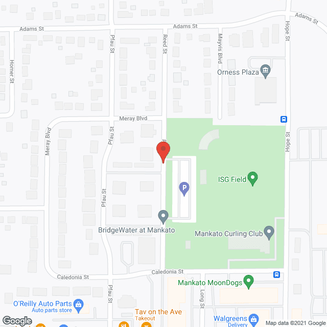 Map of the neighborhood around Bridgewater At Mankato