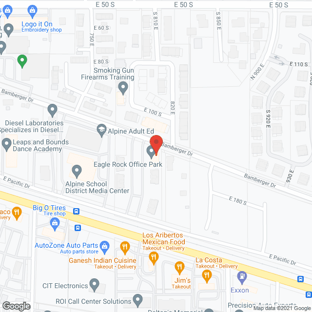 Map of the neighborhood around Homefront Personal Care