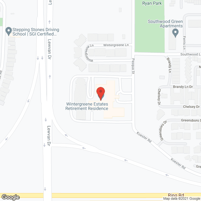 Map of the neighborhood around Wintergreene Estates