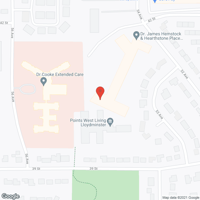 Map of the neighborhood around Dr. Hemstock Retirement Residence and Hearthstone Place