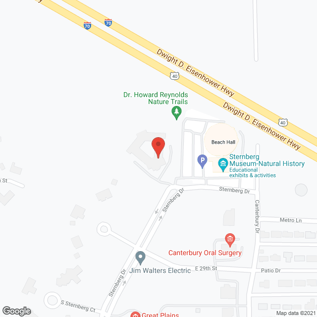 Map of the neighborhood around Homestead Of Hays Operations, LLC