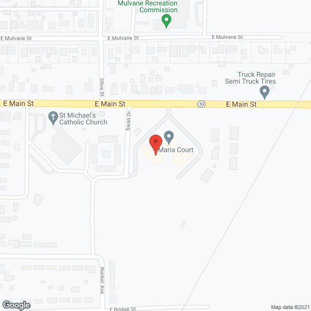 Map of the neighborhood around Maria Court